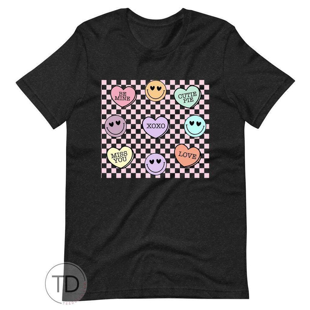Love Candy Hearts Cute Valentines Day Shirt